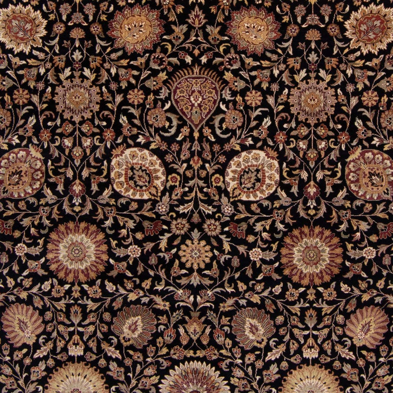 Persisk tæppe - Tabriz - 312 x 244 cm - mørkeblå