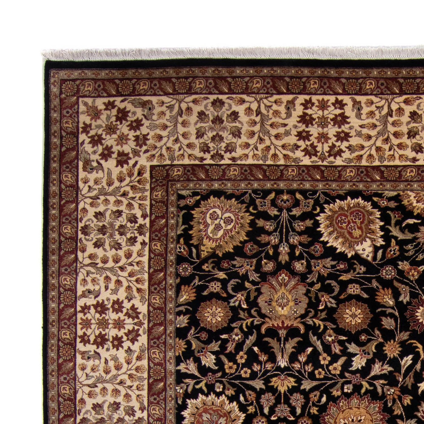 Persisk tæppe - Tabriz - 312 x 244 cm - mørkeblå