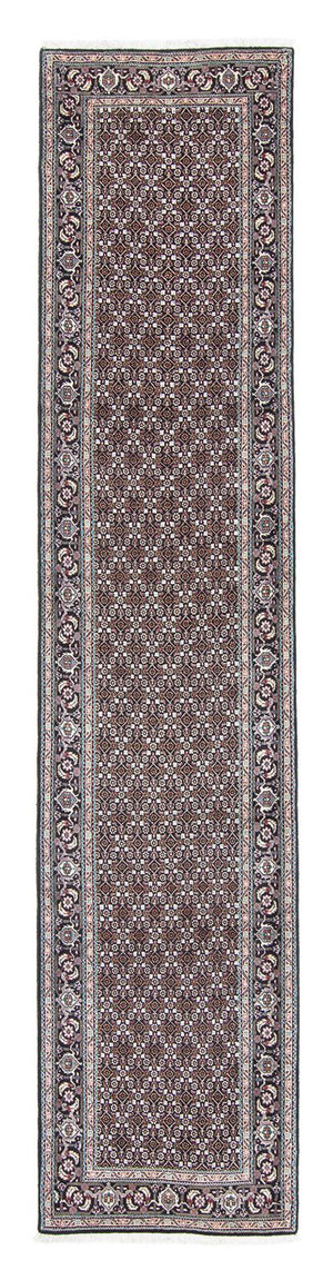 Løber Persisk tæppe - Tabriz - 391 x 76 cm - grå