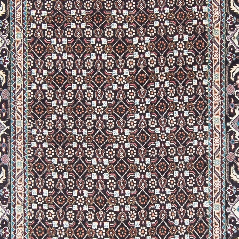 Løber Persisk tæppe - Tabriz - 391 x 76 cm - grå