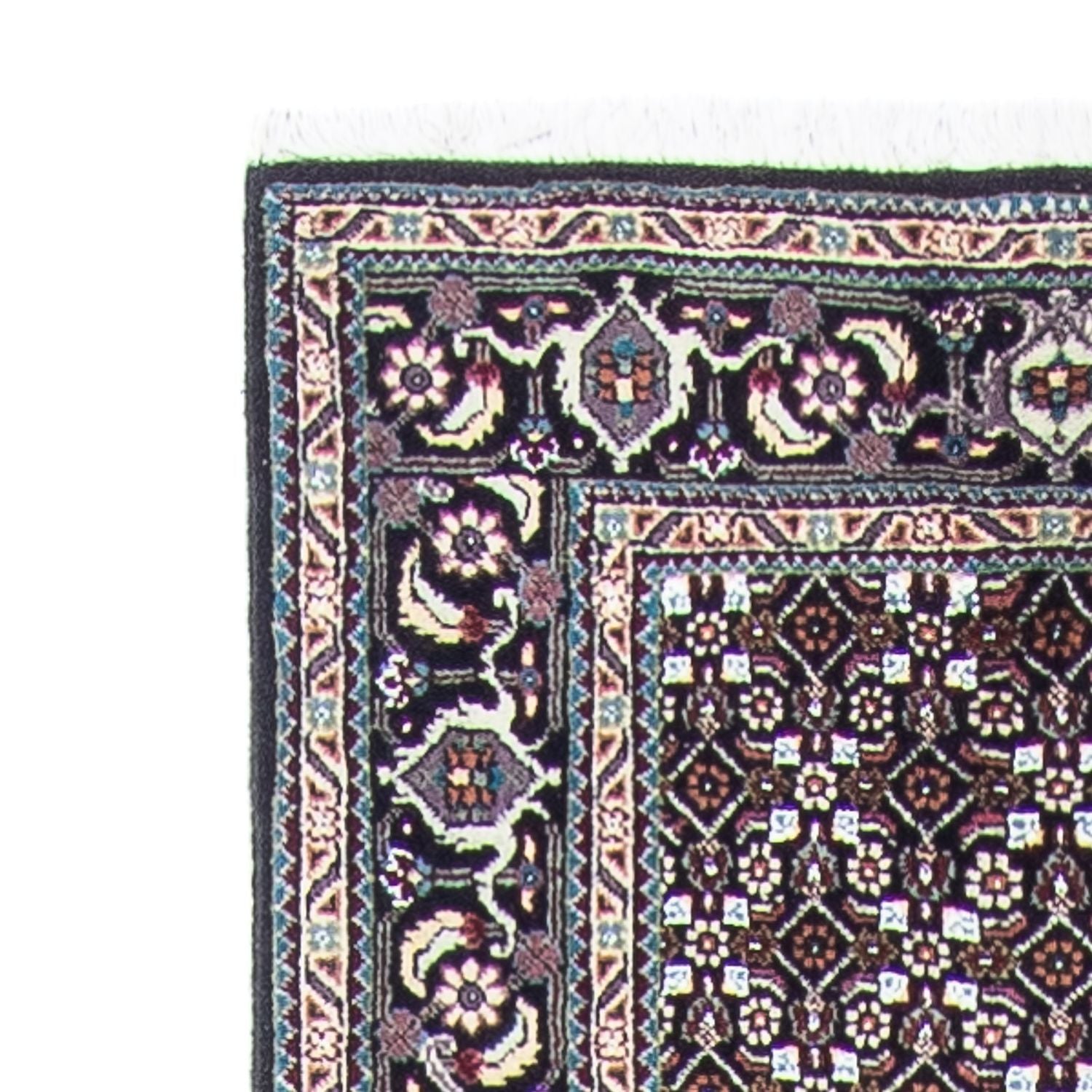 Løber Persisk tæppe - Tabriz - 381 x 66 cm - grå