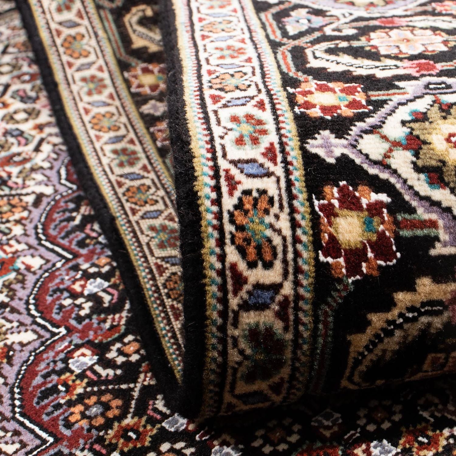 Persisk tæppe - Tabriz - 235 x 176 cm - mørkeblå