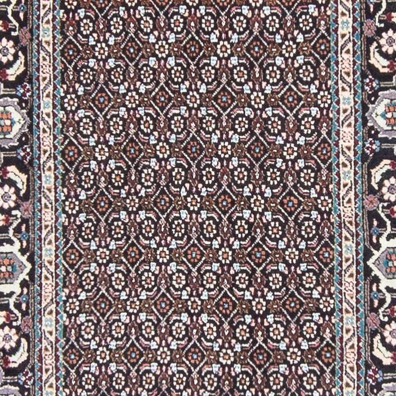 Løber Persisk tæppe - Tabriz - 388 x 77 cm - grå