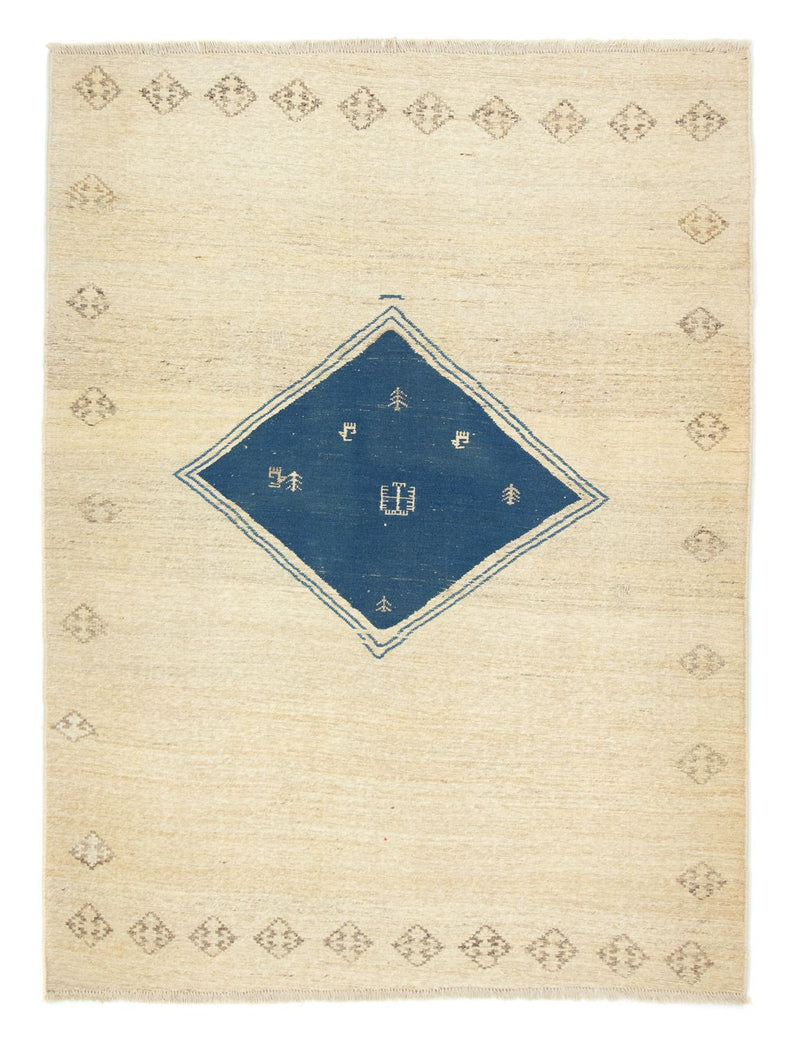 Gabbeh-tæppe - Persisk - 222 x 167 cm - beige