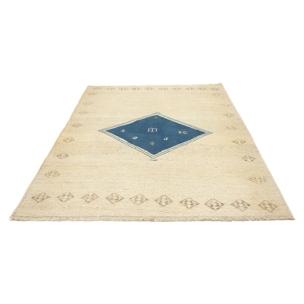 Gabbeh-tæppe - Persisk - 222 x 167 cm - beige