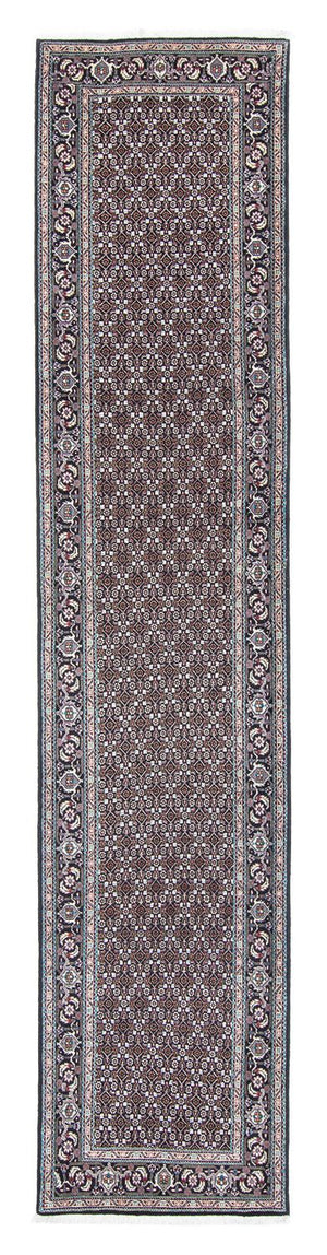 Løber Persisk tæppe - Tabriz - 389 x 74 cm - grå