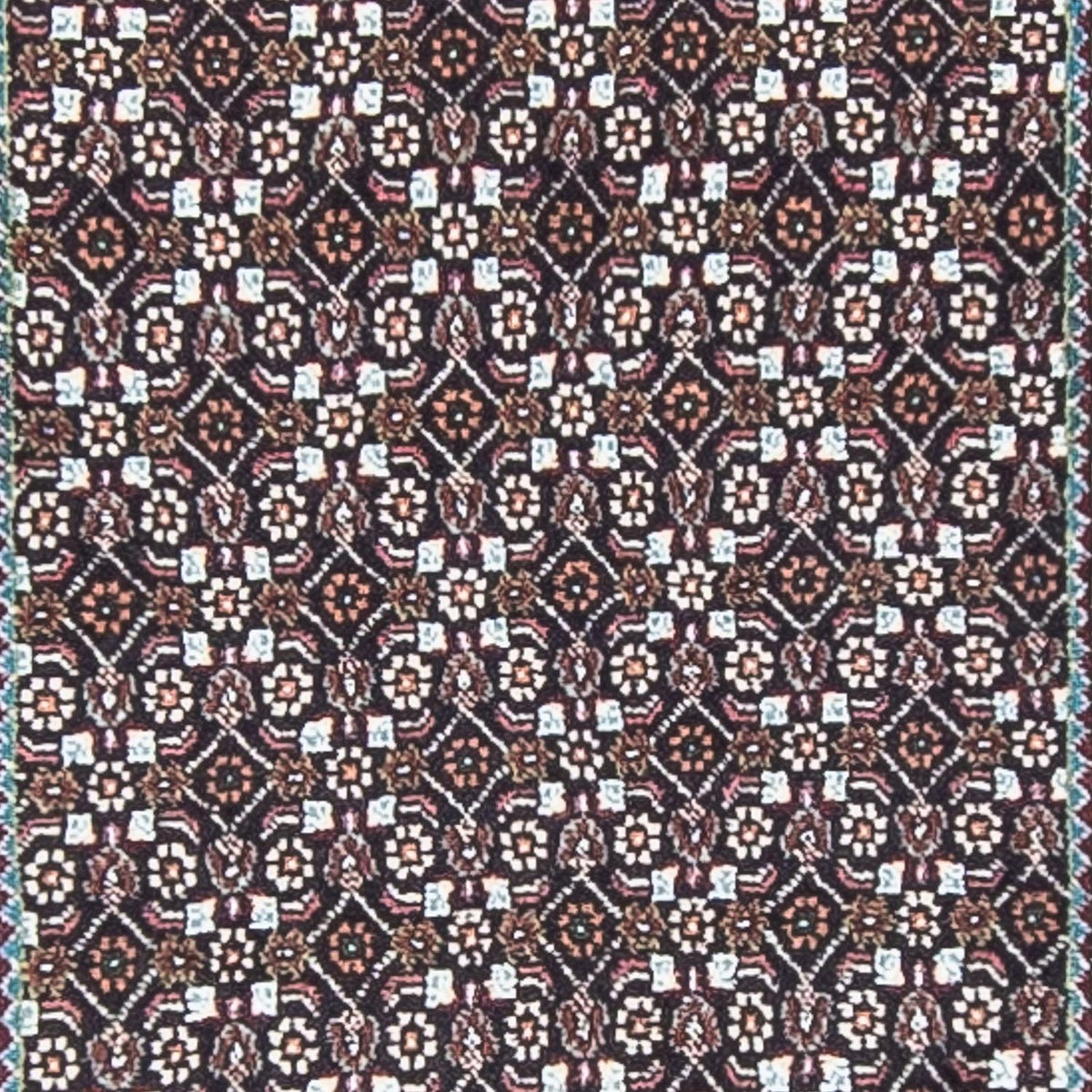 Løber Persisk tæppe - Tabriz - 389 x 74 cm - grå