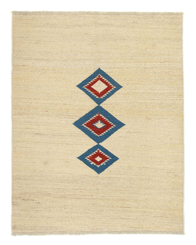Gabbeh-tæppe - Persisk - 188 x 145 cm - beige