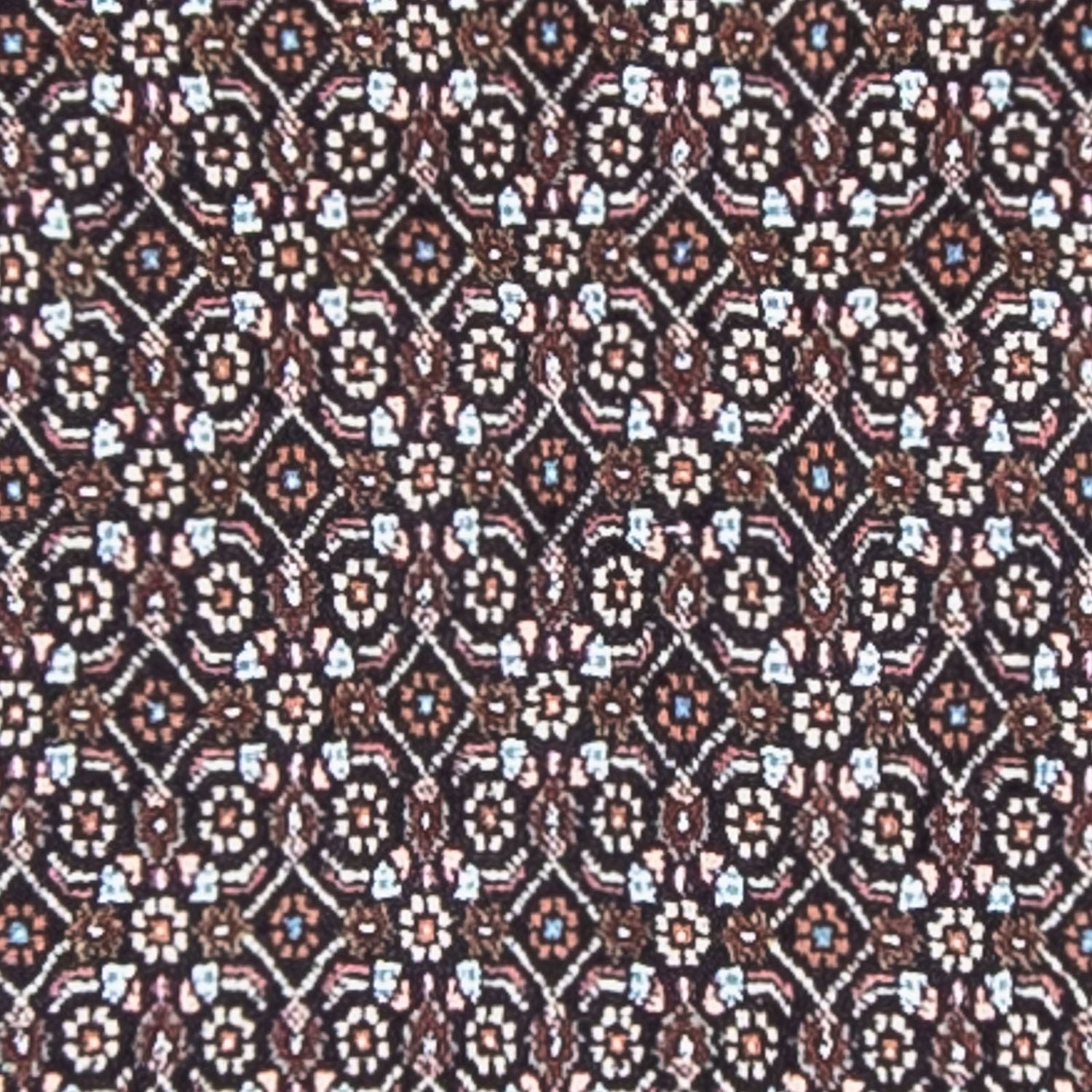 Løber Persisk tæppe - Tabriz - 390 x 75 cm - grå