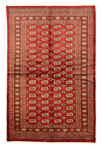Afghansk tæppe - Bukhara - 223 x 149 cm - rød