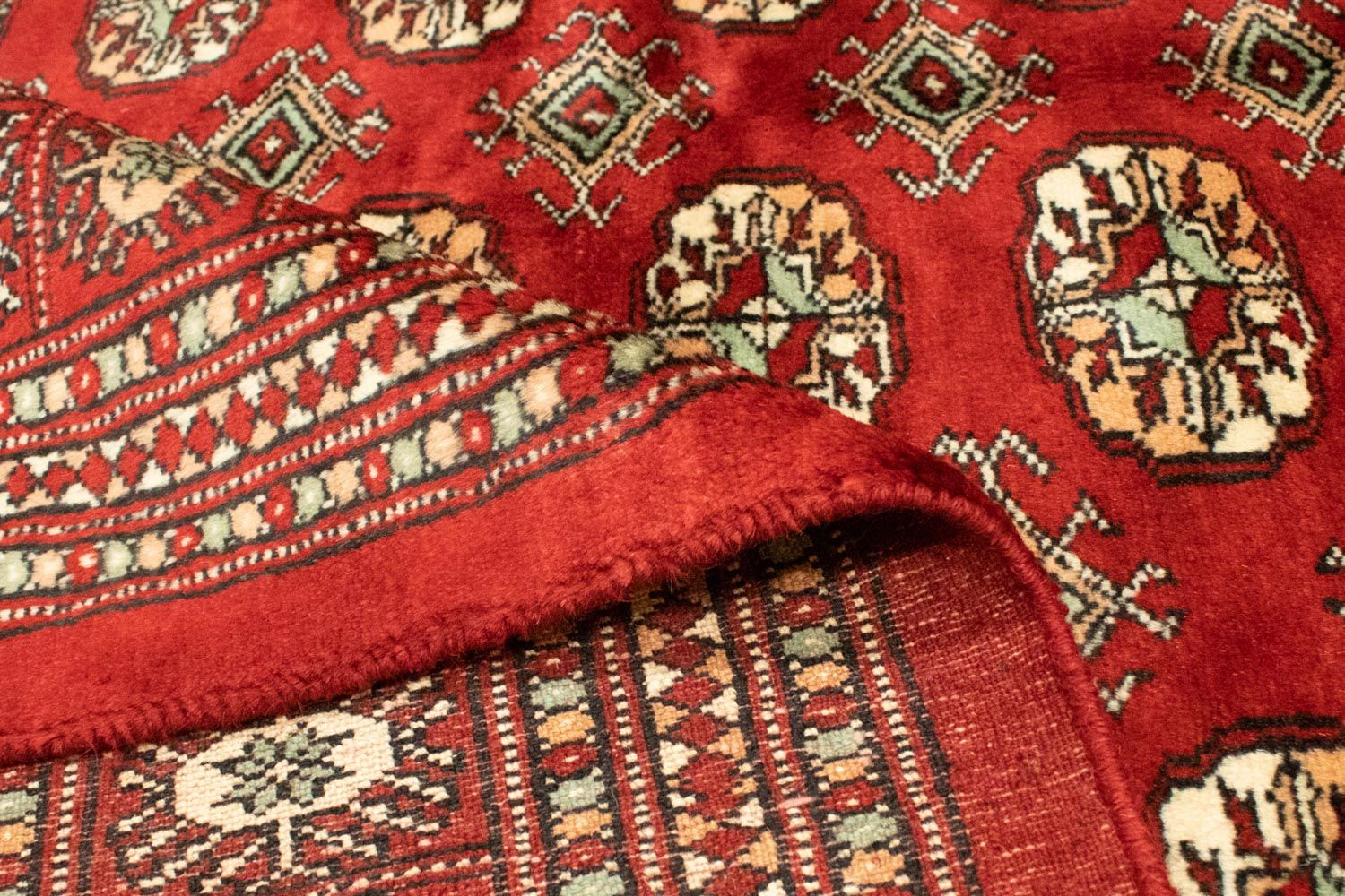 Afghansk tæppe - Bukhara - 223 x 149 cm - rød