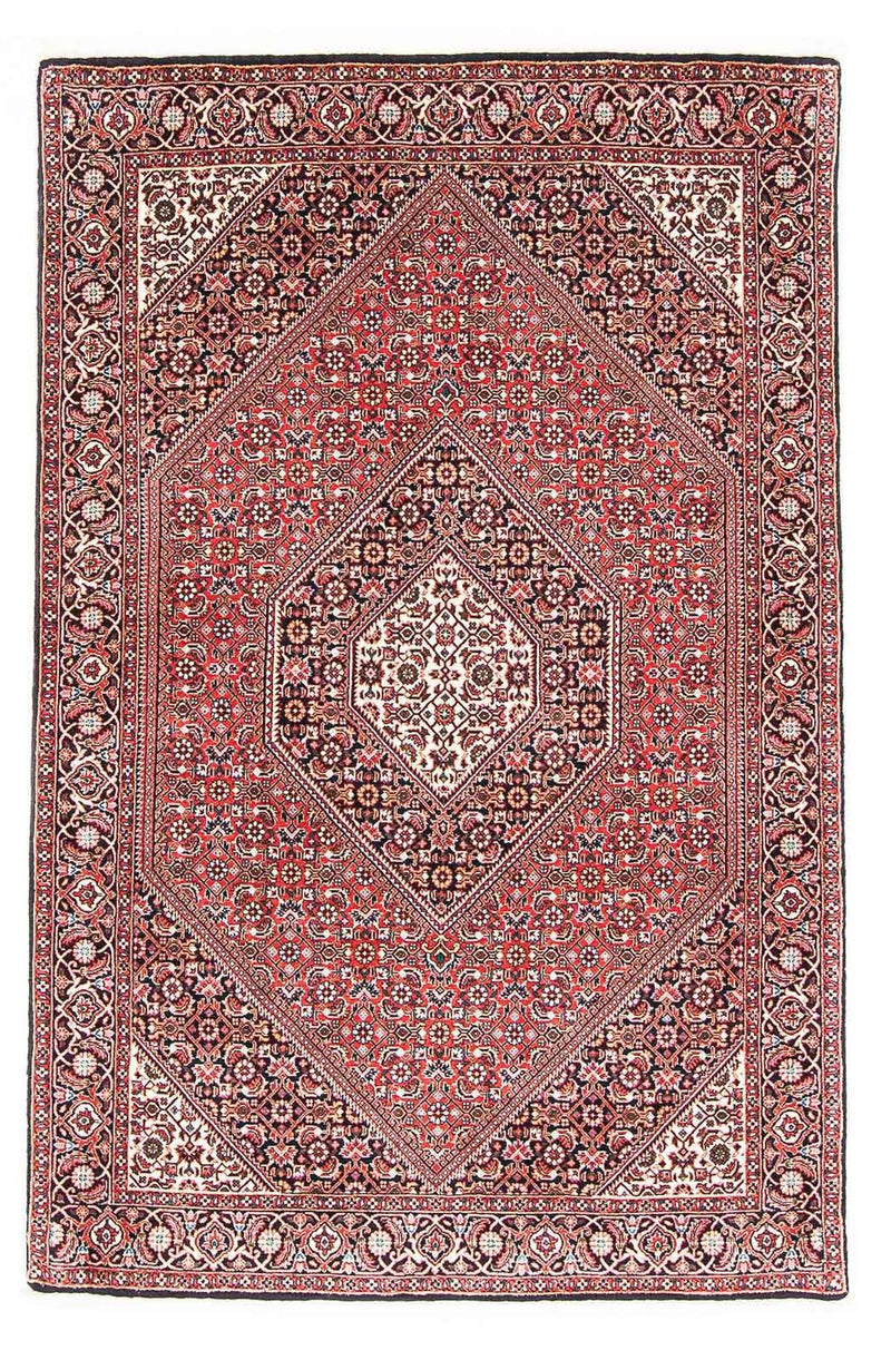 Persisk tæppe - Bijar - 181 x 109 cm - lysrød