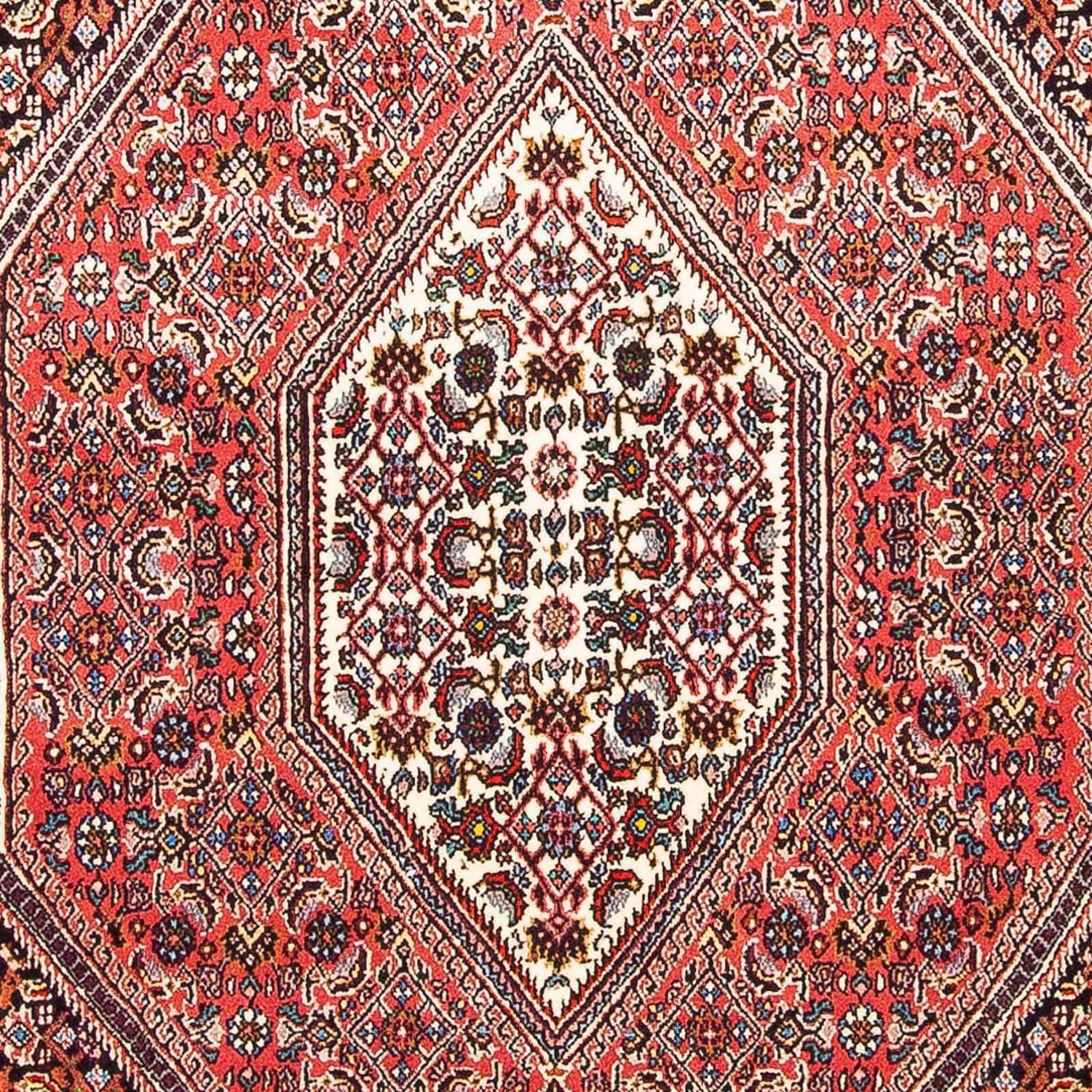 Persisk tæppe - Bijar - 160 x 108 cm - lysrød