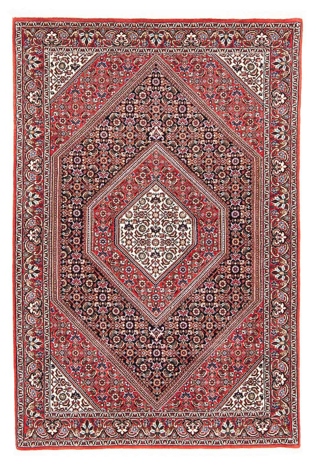 Persisk tæppe - Bijar - 177 x 109 cm - rød
