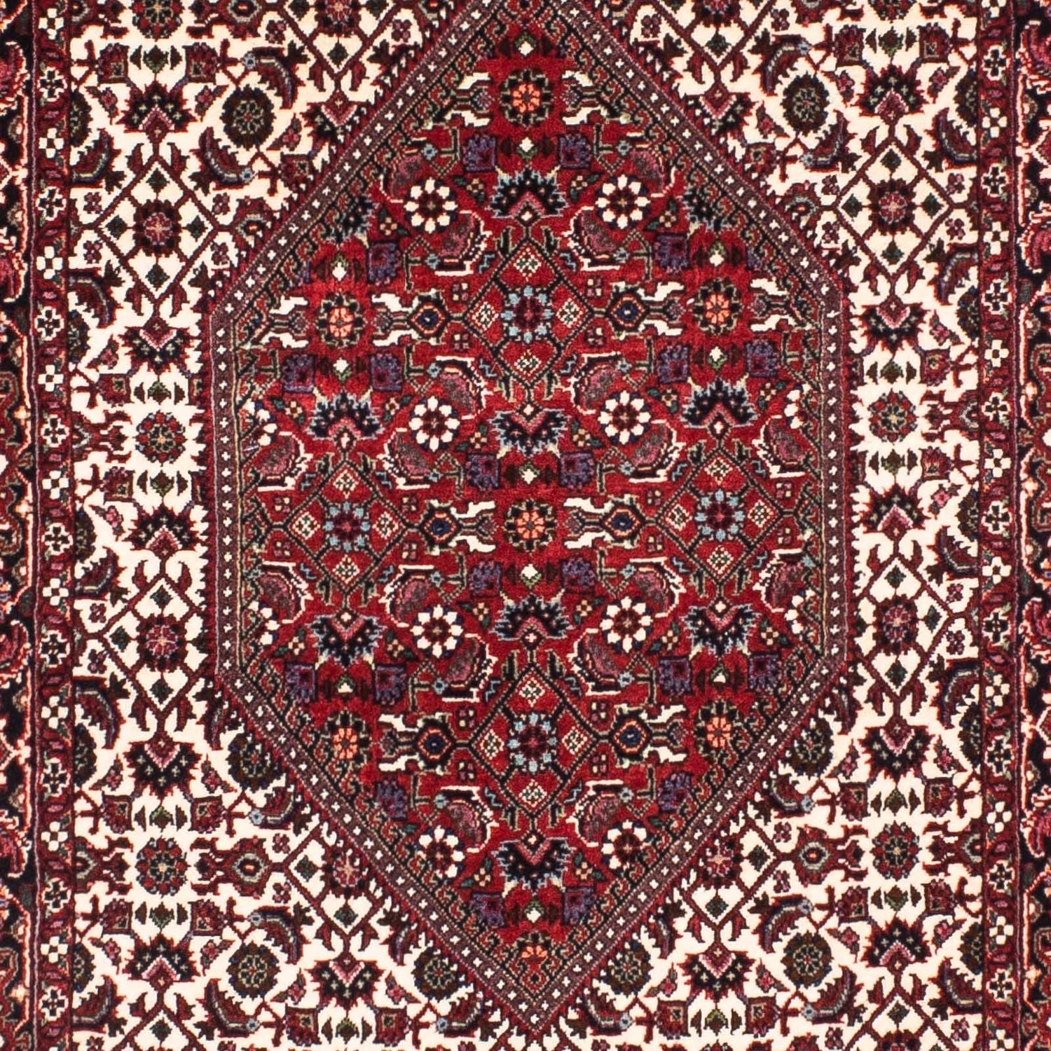 Løber Persisk tæppe - Bijar - 206 x 74 cm - flerfarvet