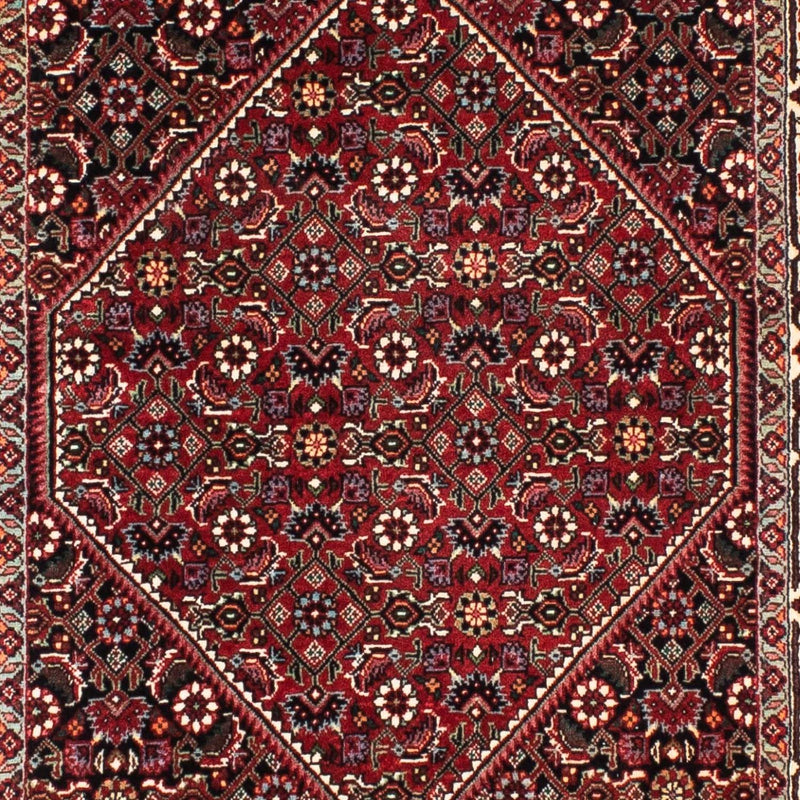 Løber Persisk tæppe - Bijar - 209 x 74 cm - mørkerød