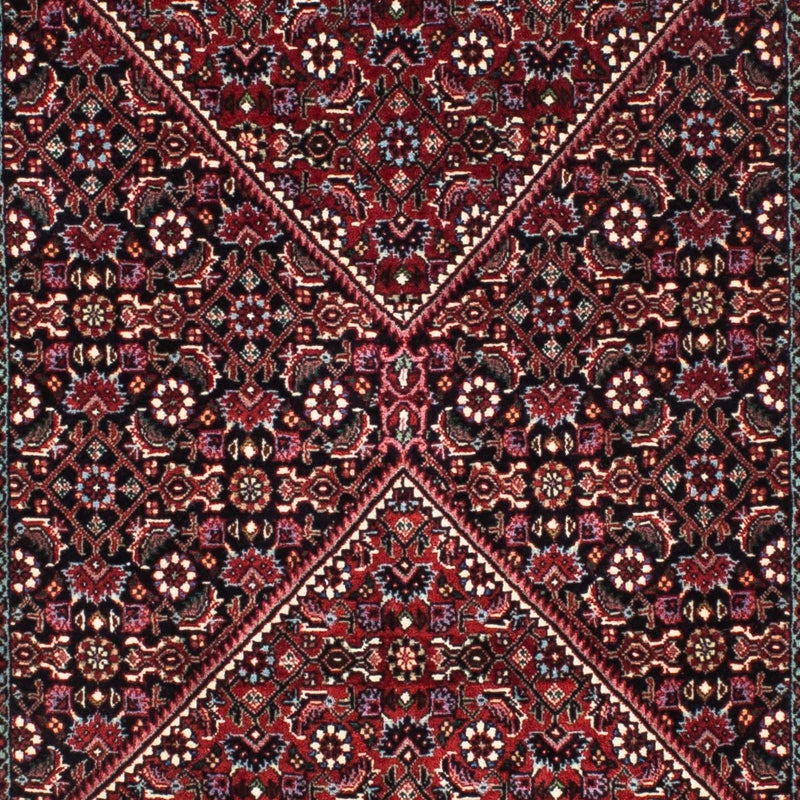 Løber Persisk tæppe - Bijar - 198 x 74 cm - mørkerød