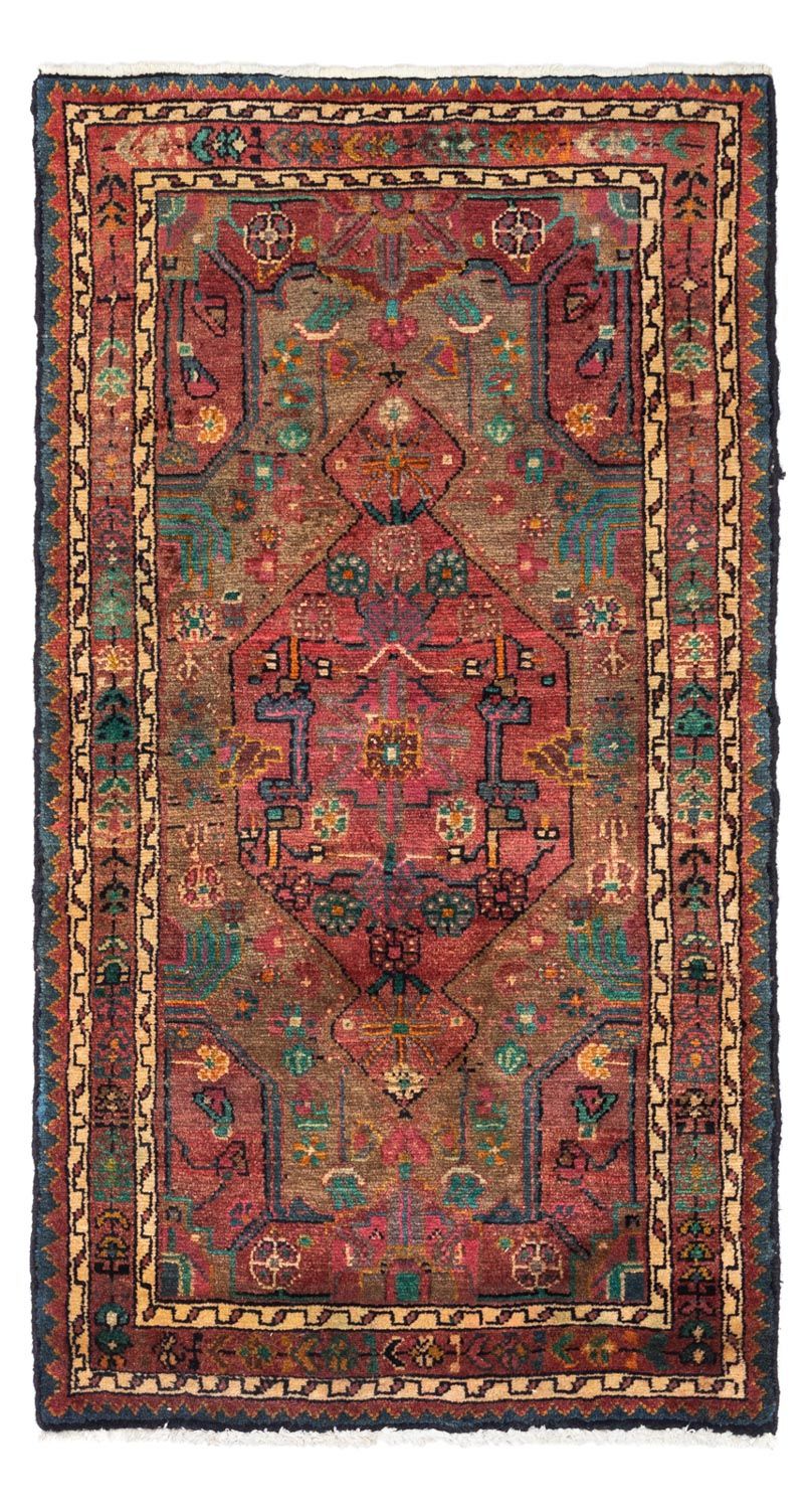 Persisk tæppe - Classic - 140 x 77 cm - lysrød