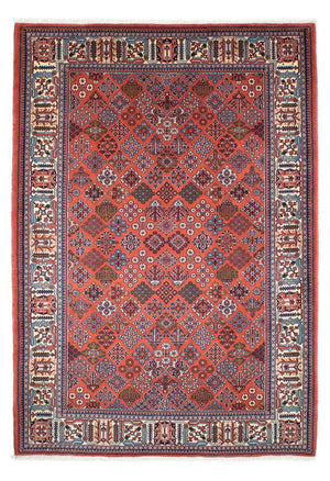 Persisk tæppe - Nomadisk - 242 x 169 cm - lysrød