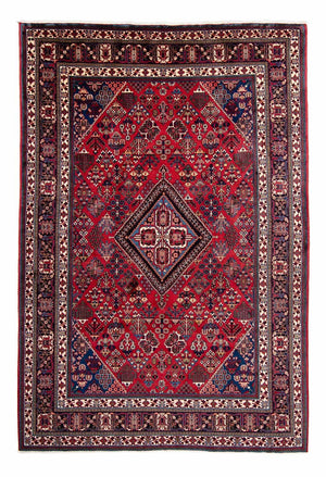 Persisk tæppe - Nomadisk - 343 x 235 cm - mørkerød