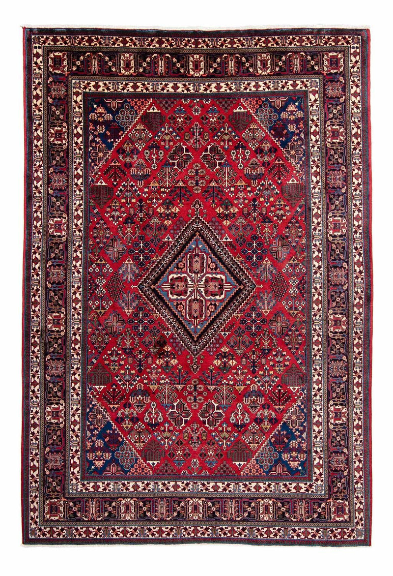 Persisk tæppe - Nomadisk - 343 x 235 cm - mørkerød
