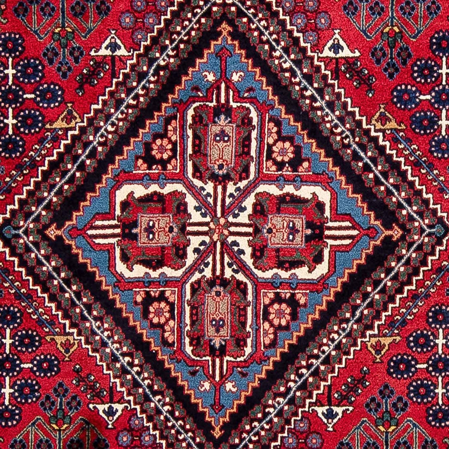 Persisk tæppe - Nomadisk - 343 x 235 cm - mørkerød