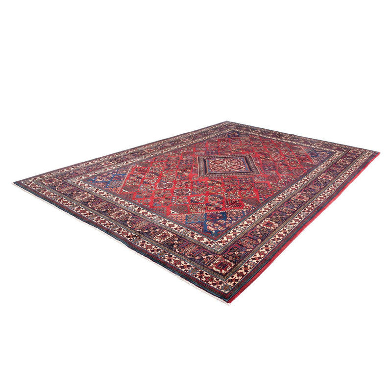Persisk tæppe - Nomadisk - 343 x 235 cm - mørkerød