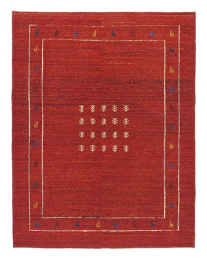 Gabbeh-tæppe - Persisk - 194 x 146 cm - rød