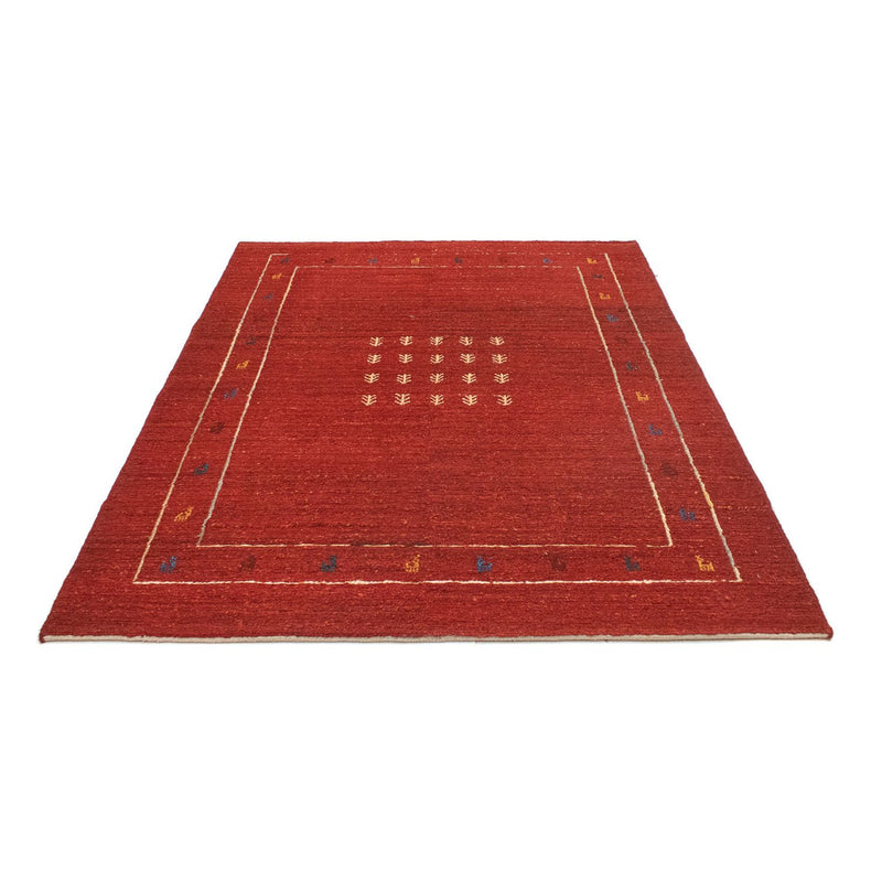 Gabbeh-tæppe - Persisk - 194 x 146 cm - rød