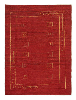 Gabbeh-tæppe - Persisk - 196 x 143 cm - rød