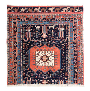 Persisk tæppe - Classic - 152 x 114 cm - mørkeblå