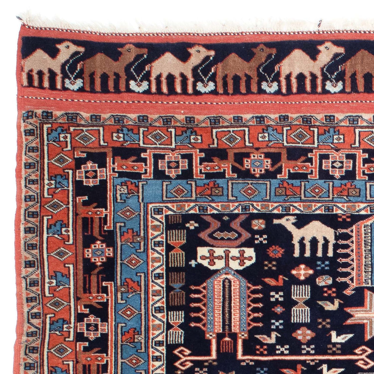 Persisk tæppe - Classic - 152 x 114 cm - mørkeblå