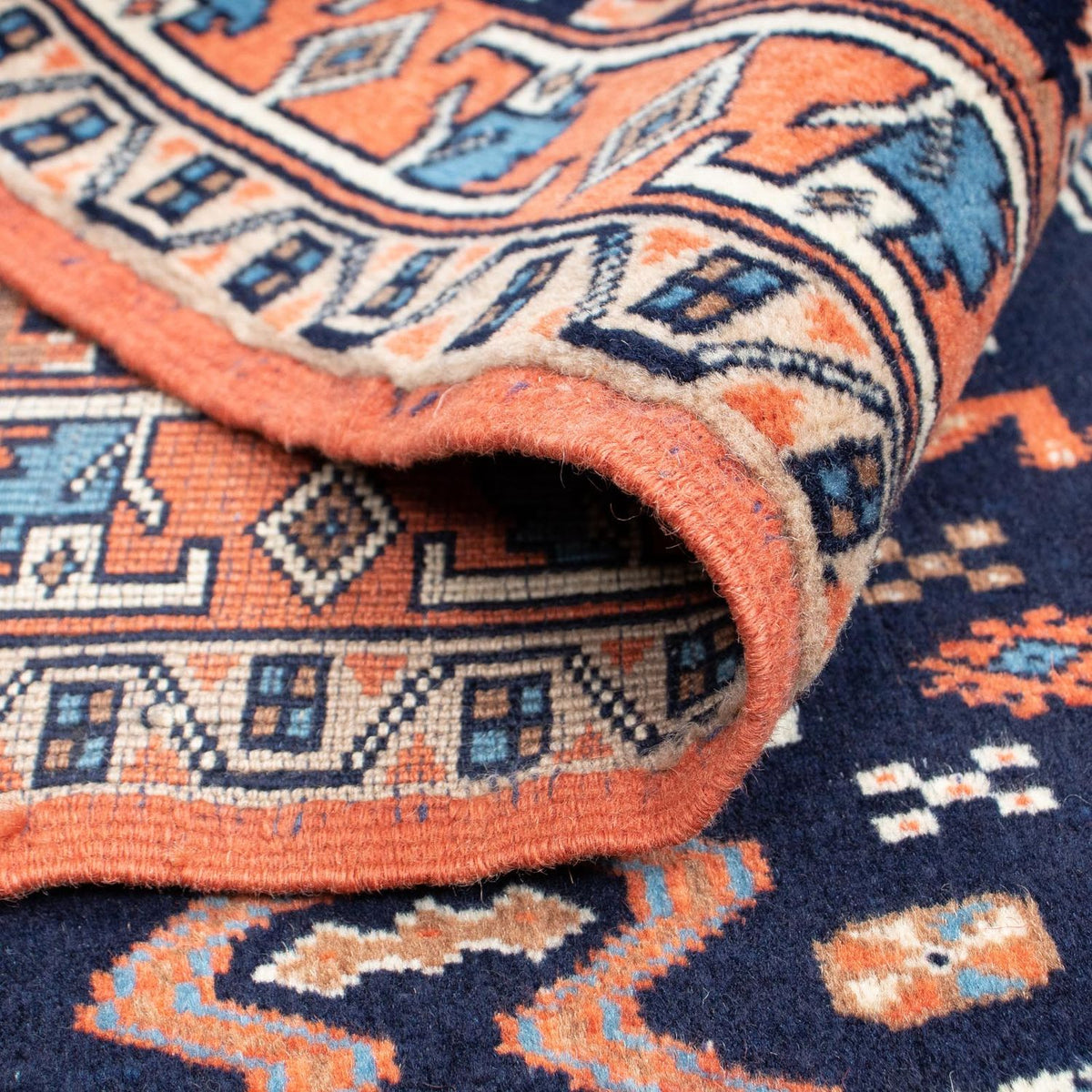 Persisk tæppe - Classic - 152 x 114 cm - mørkeblå