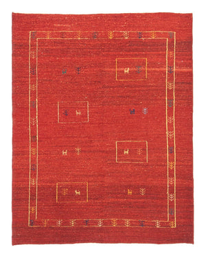 Gabbeh-tæppe - Persisk - 190 x 150 cm - rød