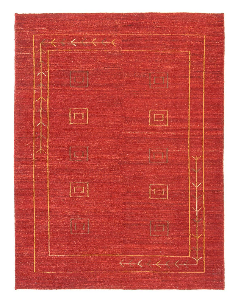 Gabbeh-tæppe - Persisk - 196 x 146 cm - rød