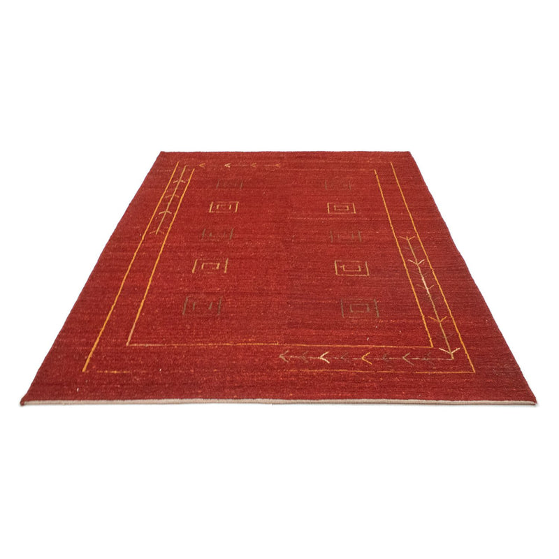 Gabbeh-tæppe - Persisk - 196 x 146 cm - rød