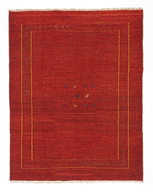 Gabbeh-tæppe - Persisk - 185 x 142 cm - rød