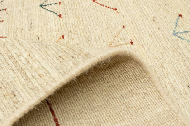 Gabbeh-tæppe - Persisk - 195 x 144 cm - beige