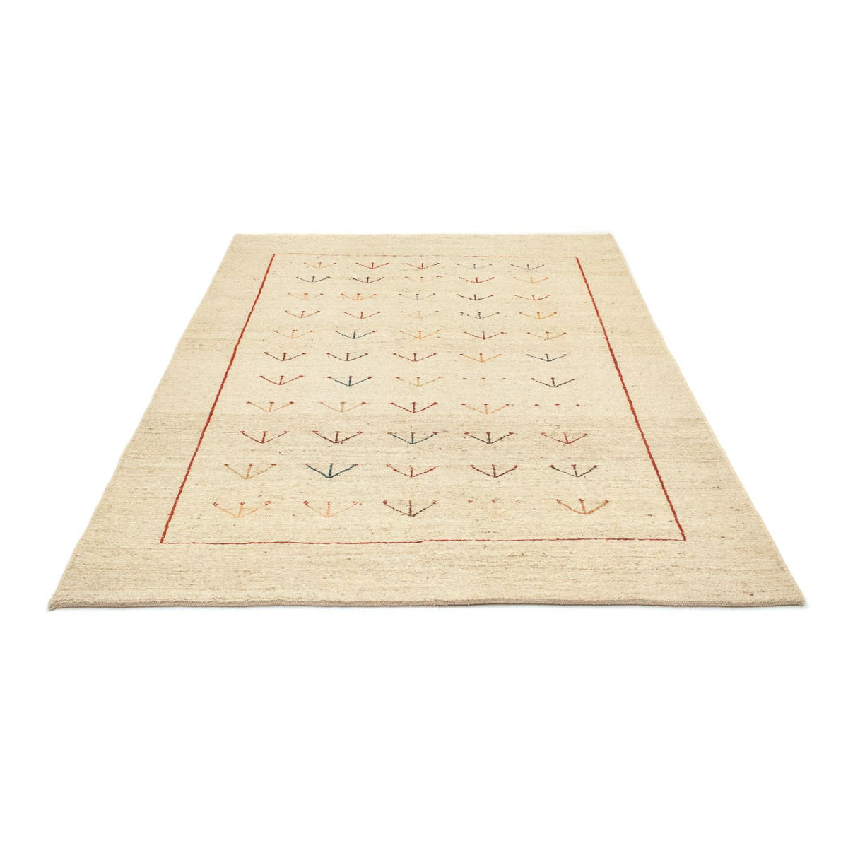 Gabbeh-tæppe - Persisk - 195 x 144 cm - beige