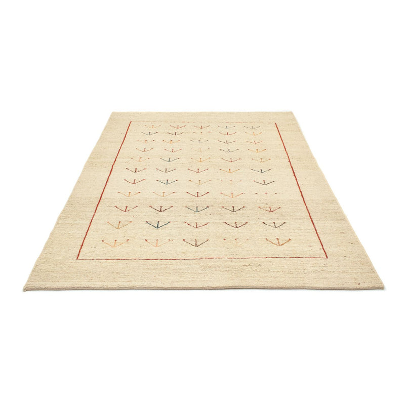Gabbeh-tæppe - Persisk - 195 x 144 cm - beige
