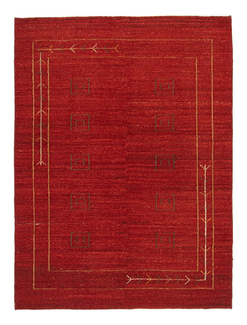 Gabbeh-tæppe - Persisk - 197 x 144 cm - rød