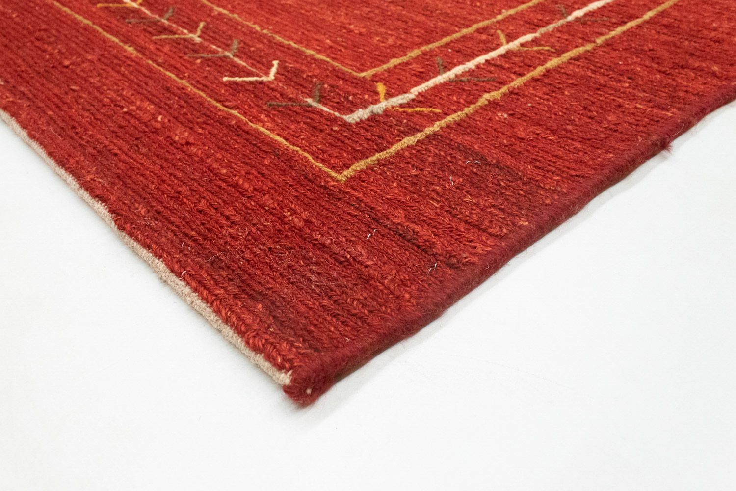 Gabbeh-tæppe - Persisk - 197 x 144 cm - rød