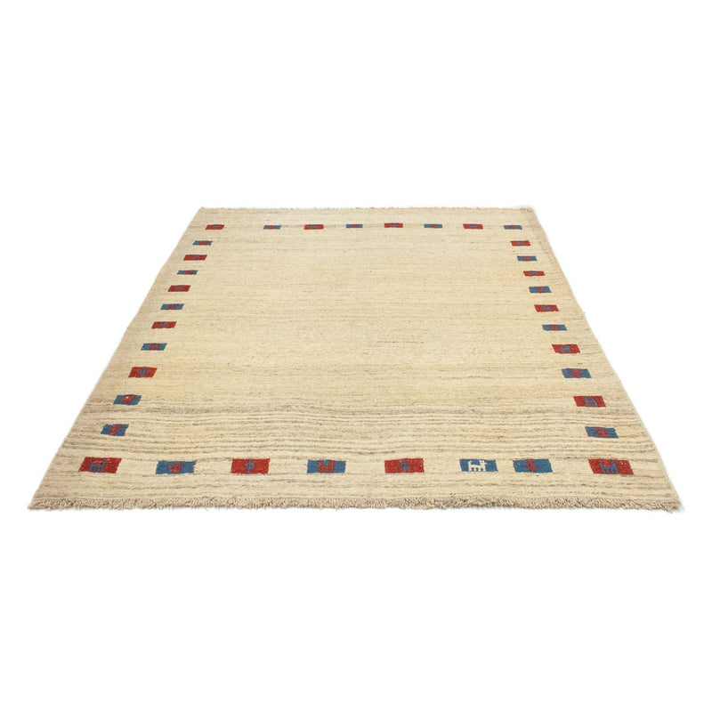 Gabbeh-tæppe - Persisk - 196 x 156 cm - beige