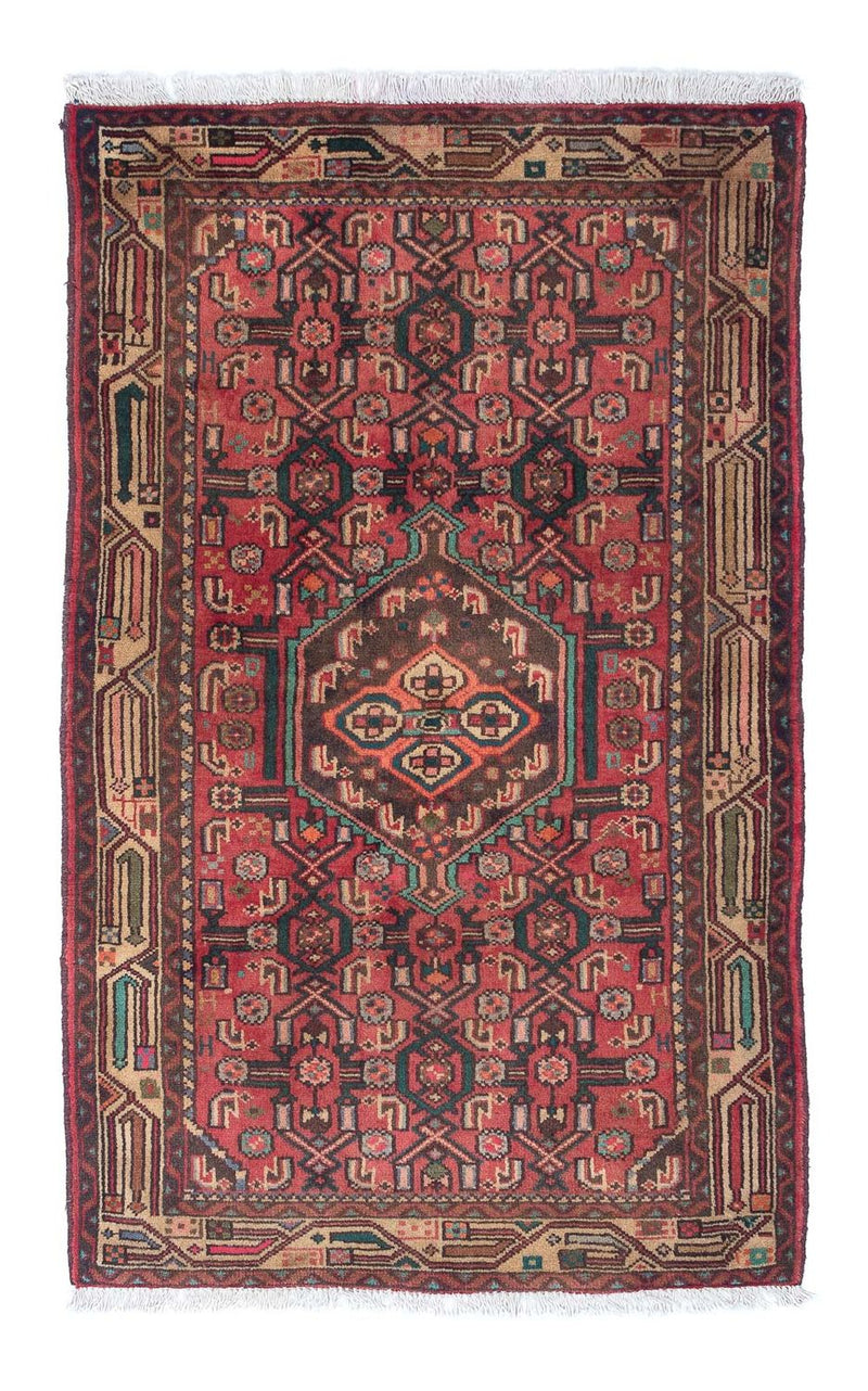 Persisk tæppe - Nomadisk - 130 x 82 cm - lysrød