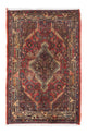 Persisk tæppe - Nomadisk - 116 x 77 cm - mørkerød