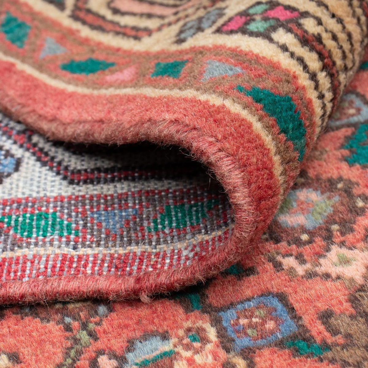 Persisk tæppe - Nomadisk - 155 x 80 cm - lysrød