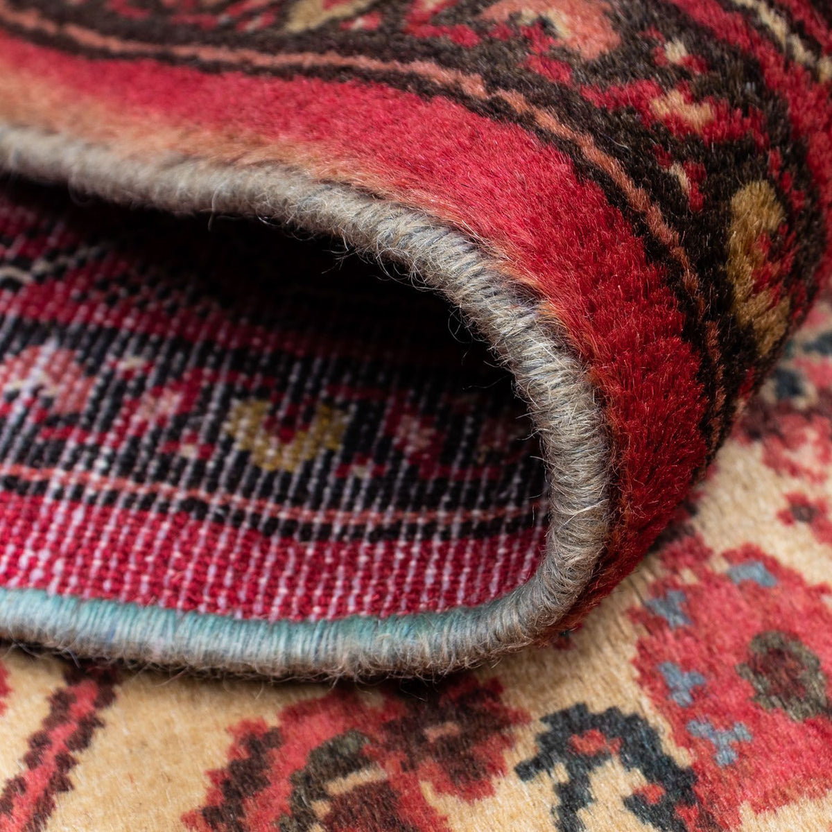 Persisk tæppe - Nomadisk - 132 x 77 cm - rød