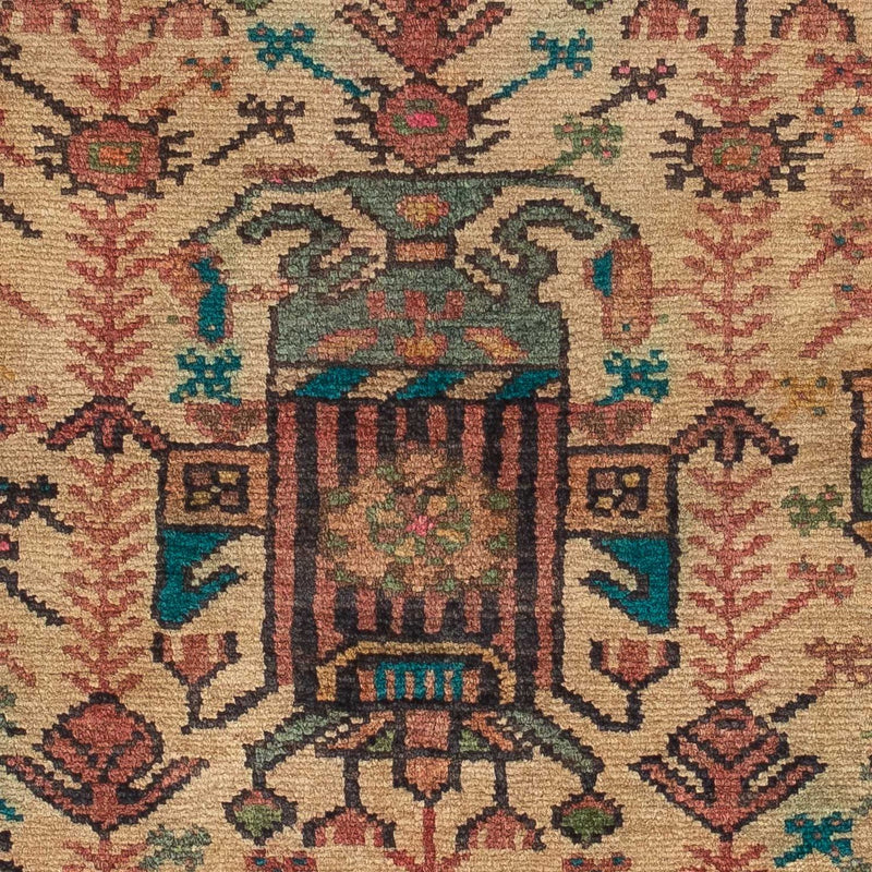 Persisk tæppe - Nomadisk - 124 x 81 cm - lys brun