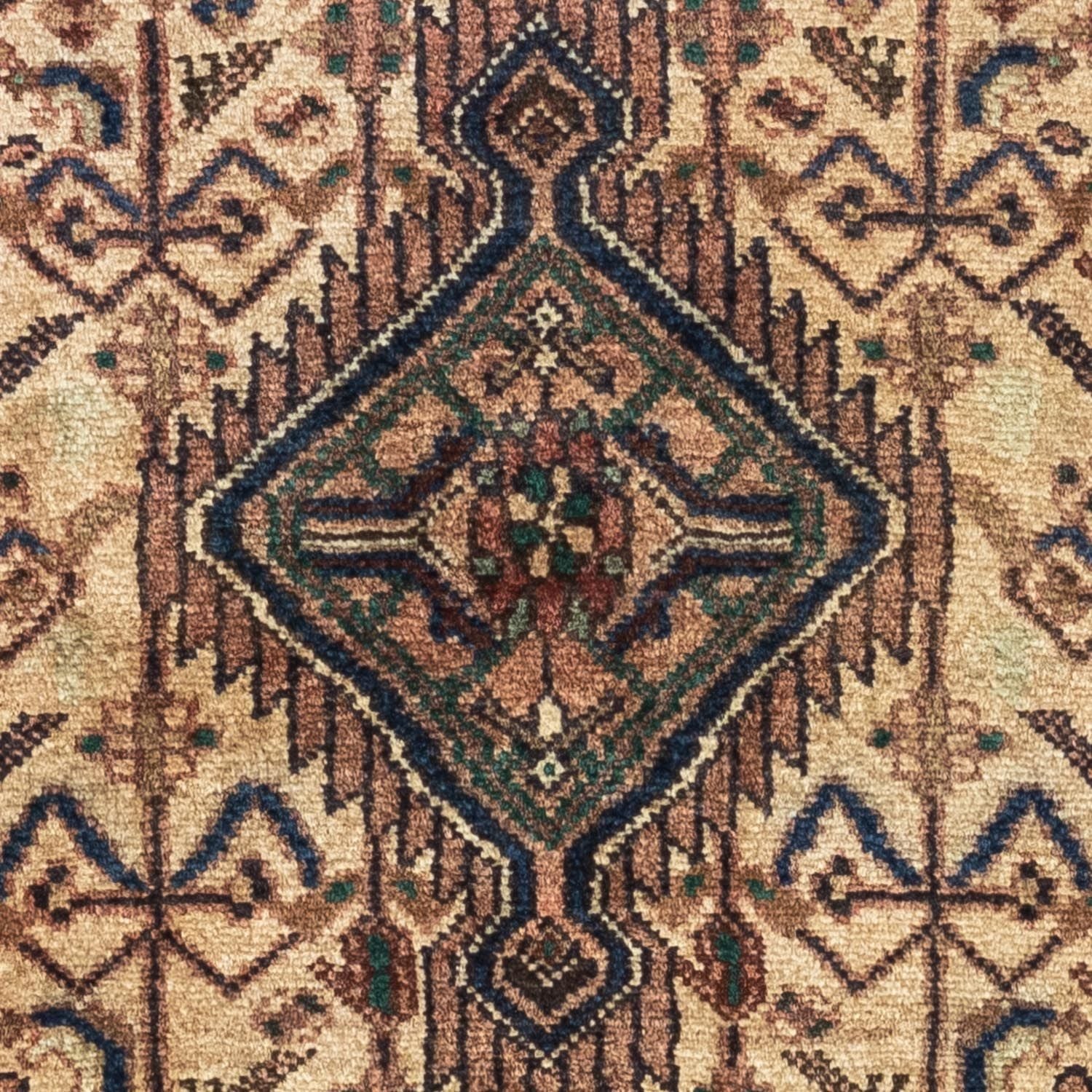 Persisk tæppe - Nomadisk - 118 x 79 cm - lys brun