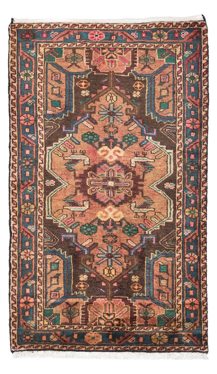 Persisk tæppe - Nomadisk - 135 x 80 cm - lysrød